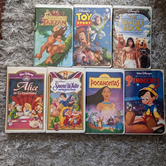 Bundle of 7 Disney VHS